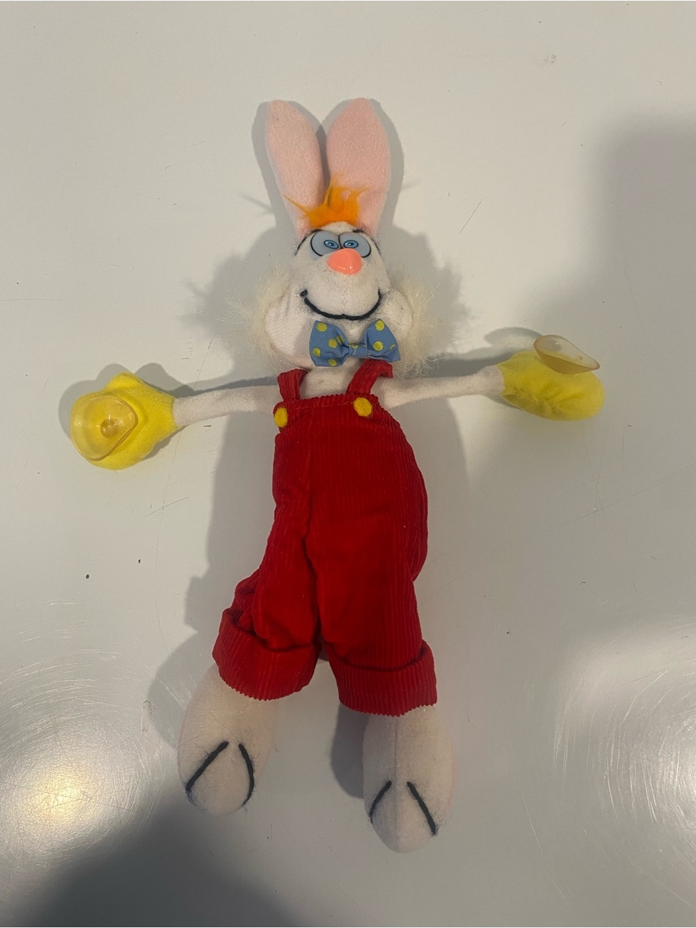 Vintage 1987 Roger Rabbit Plush Suction Cup Window Cling Disney Amblin 10”
